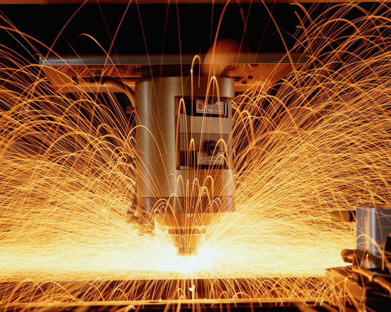 laser cutting steel